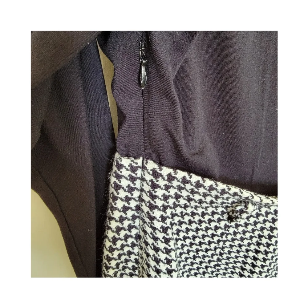 Lauren Ralph Lauren Women's size 8 Black and White Houndstooth Mini Dress. - Picture 5 of 9